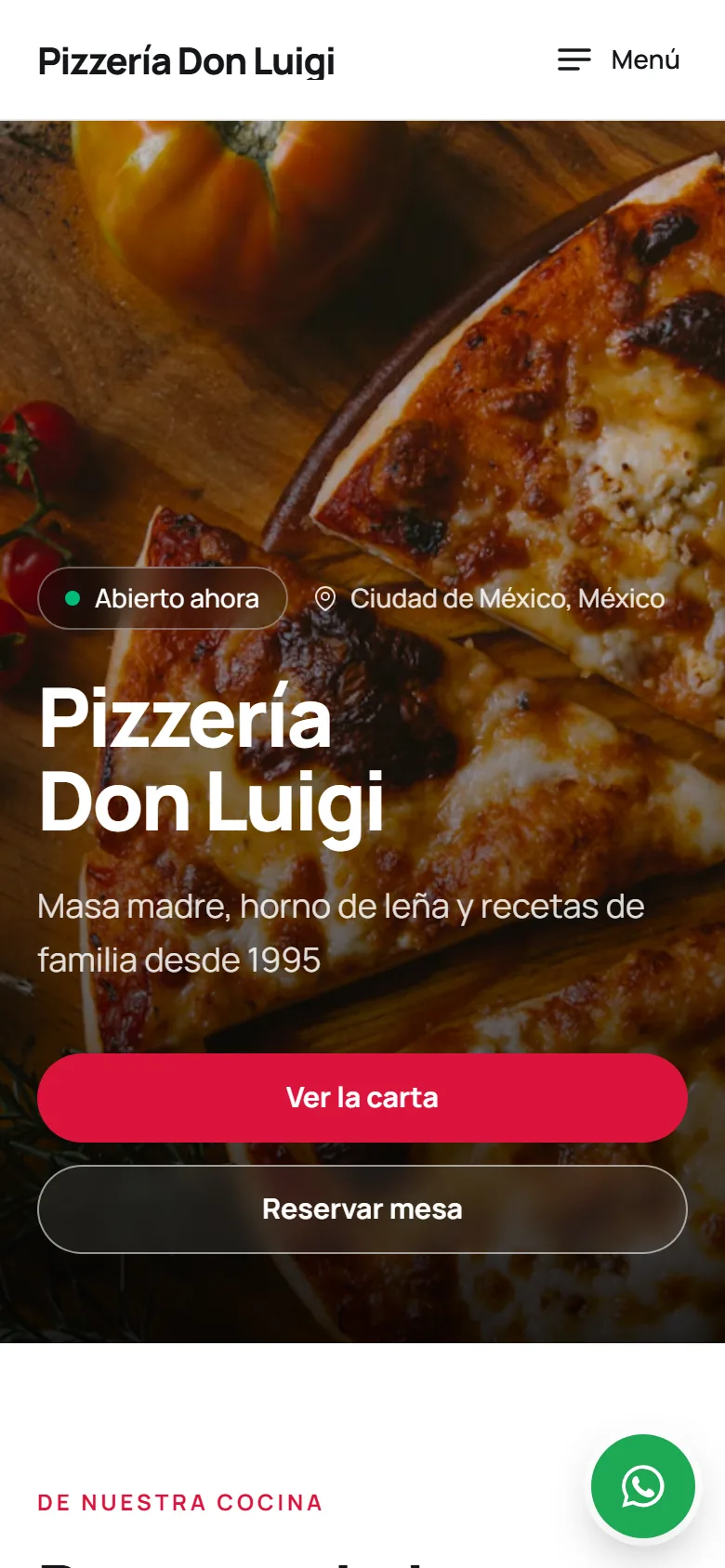 Portada en el móvil